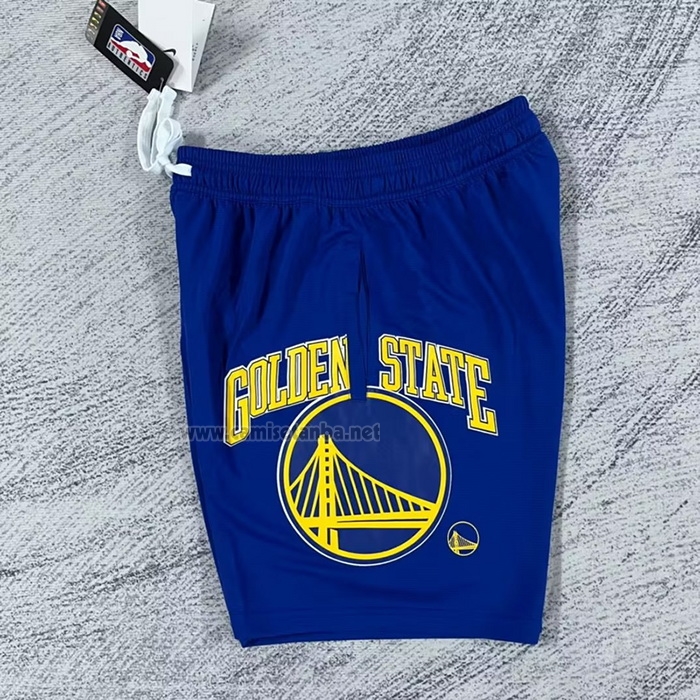 Pantalone Golden State Warriors Big Logo Just Don Azul